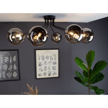 Luce Design NEPTUN Taklampa Svart, 8-ljuskällor