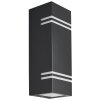 Lutec Lampor STRIPES vägglampa utomhus LED Svart, 2-ljuskällor