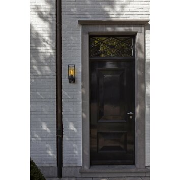 Lutec Lampor FLAIR vägglampa utomhus Svart, 1-ljuskällor