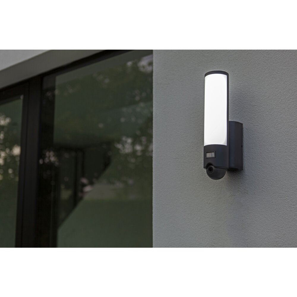 Lutec Lampor ELARA vägglampa utomhus LED Antracit, 1-ljuskällor, Rörelsedetektor main product photo