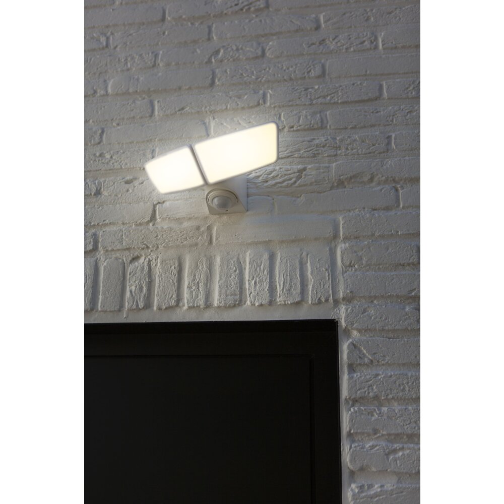 Lutec Lampor ARTICA vägglampa utomhus LED Vit, 1-ljuskällor, Rörelsedetektor main product photo