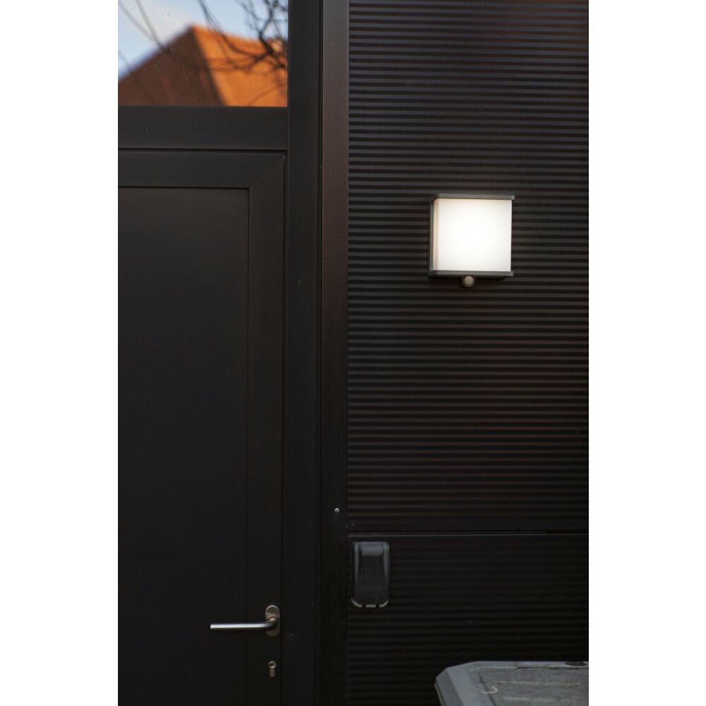 Lutec Lampor DOBLO vägglampa utomhus LED Antracit, 1-ljuskällor, Rörelsedetektor main product photo