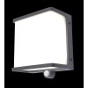 Lutec Lampor DOBLO vägglampa utomhus LED Antracit, 1-ljuskällor, Rörelsedetektor