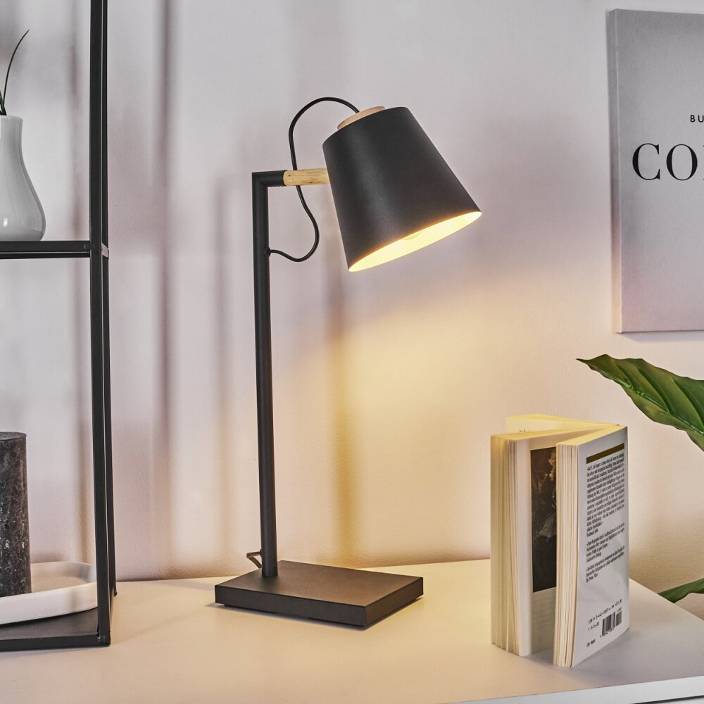 Cerrizal Bordslampa Naturfärger, Svart, 1-ljuskällor main product photo