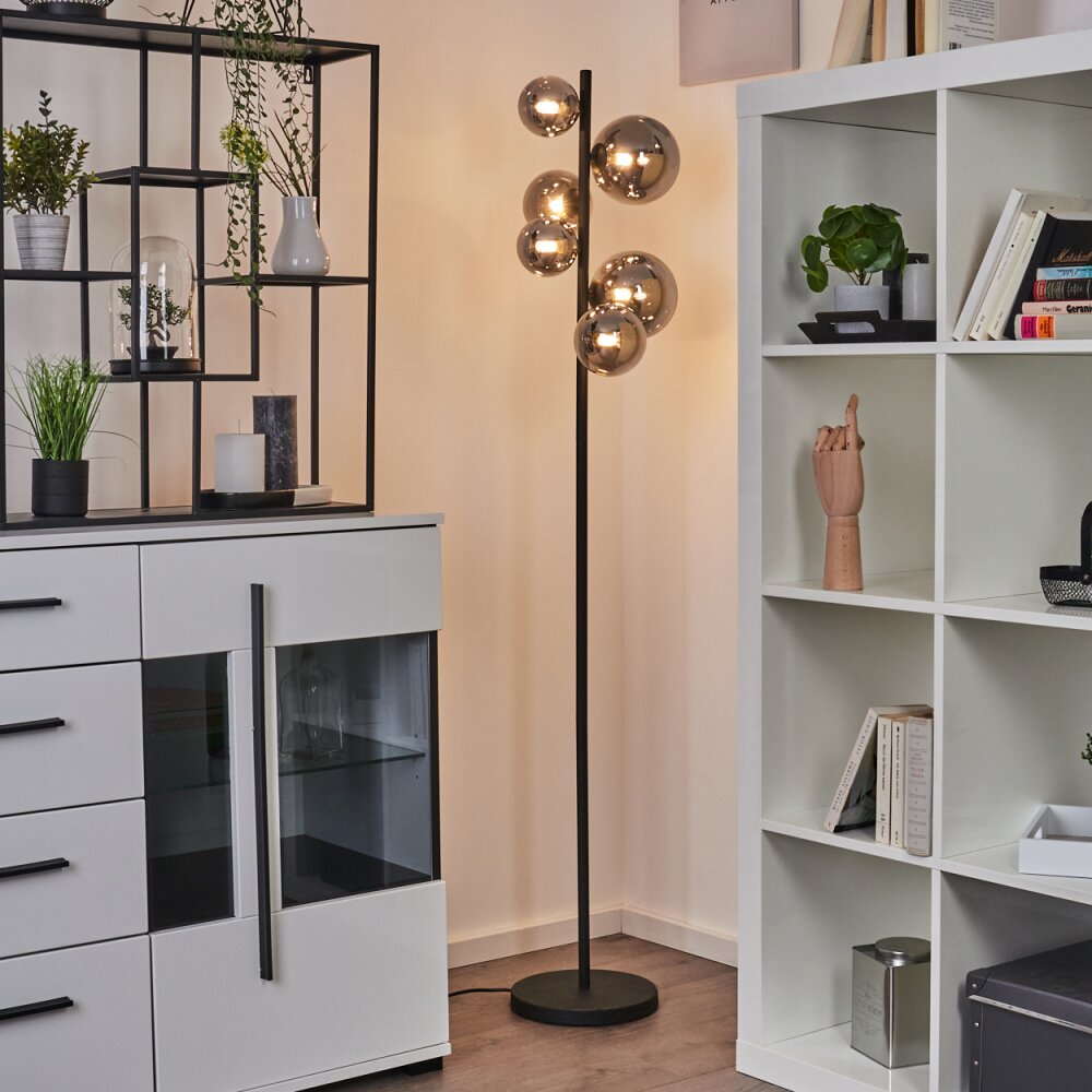 Chehalis Golvlampa 24 cm LED Svart, 6-ljuskällor main product photo