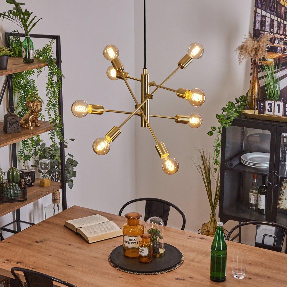 Novilleros Pendellampa Mässing, 8-ljuskällor main product photo