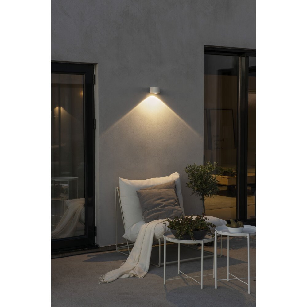 Konstsmide Lampor Gala vägglampa utomhus LED Vit, 1-ljuskällor main product photo