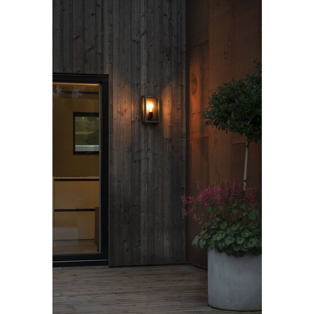 Konstsmide Lampor Carpi vägglampa utomhus Svart, 1-ljuskällor main product photo
