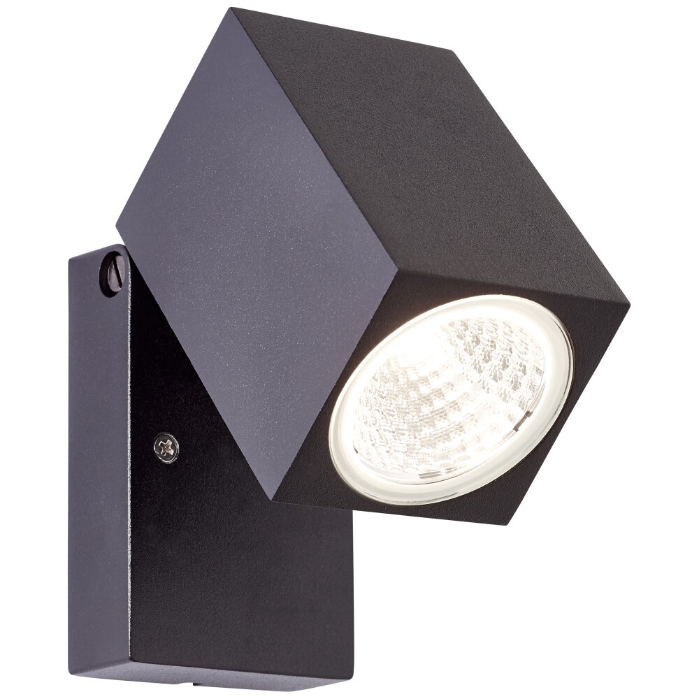 Brilliant Lampor Burk vägglampa utomhus LED Svart, 1-ljuskällor main product photo