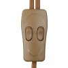 Globo COMMA Golvlampa Mässing, Rökfärger, Svart, 2-ljuskällor