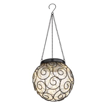 Globo dekorativ belysning, Pendellampa, Solcellslampa LED Svart, 15-ljuskällor