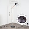 Tanabita Golvlampa Naturfärger, Svart, 1-ljuskällor