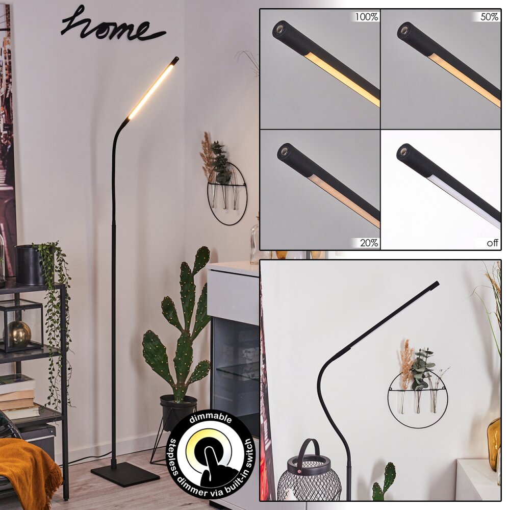 Reuland Golvlampa, Läslampa LED Svart, 1-ljuskällor main product photo