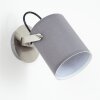 Puelches Vägglampa, Väggspotlight Nickel matt, Svart, 1-ljuskällor