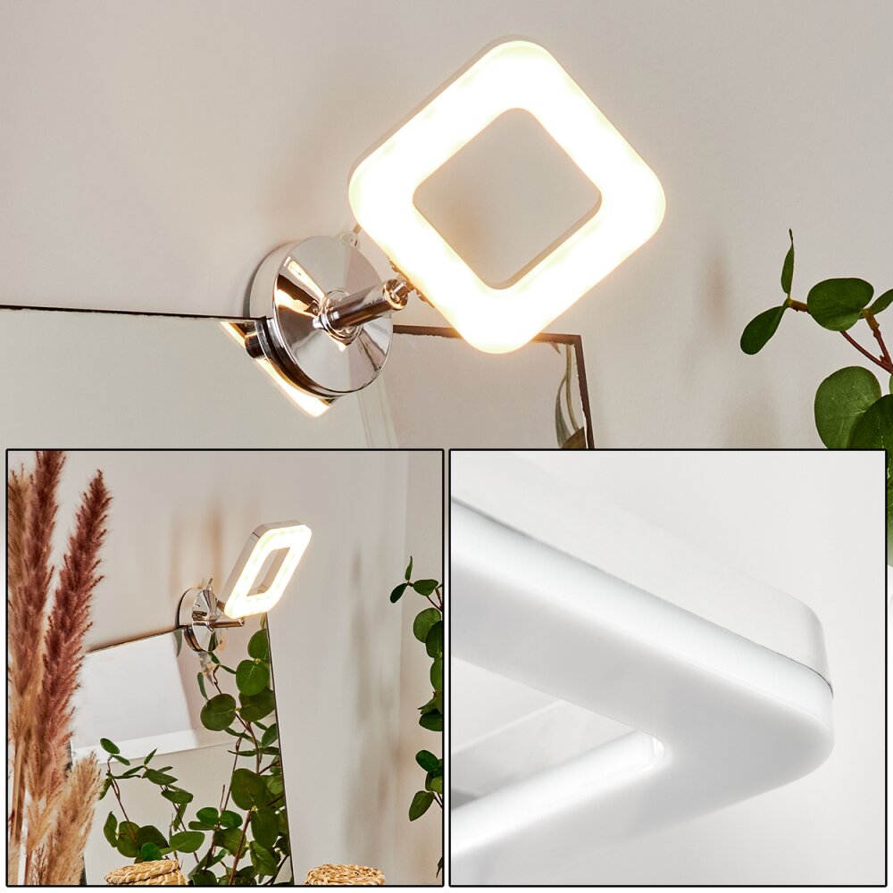 Morges Spegellampa, Vägglampa, Väggspotlight LED Krom, Vit, 1-ljuskällor main product photo