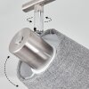 Peralonso Taklampa, Takstrålkastare Nickel matt, 2-ljuskällor