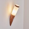 Gaborone vägglampa utomhus Brun, träoptik, 1-ljuskällor, Rörelsedetektor