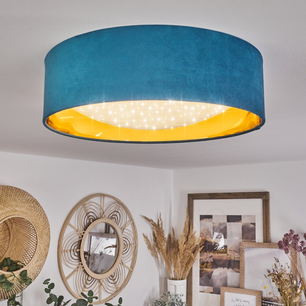 Maripi Taklampa LED Blå, Guld, 1-ljuskällor main product photo