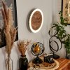 Rocha Vägglampa LED Brun, träoptik, Svart, 1-ljuskällor