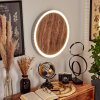 Rocha Vägglampa LED Brun, träoptik, Svart, 1-ljuskällor