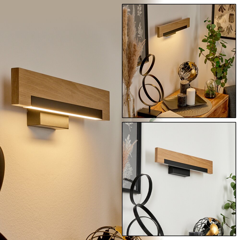 Inzino Vägglampa LED Naturfärger, Svart, 1-ljuskällor main product photo