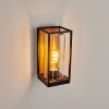 Palanga vägglampa utomhus Brun, träoptik, Svart, 1-ljuskällor