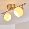 Motala Taklampa, Takstrålkastare LED Nickel matt, 2-ljuskällor, Fjärrkontroll, Färgväxlare