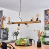 Beccar Pendelbelysning Naturfärger, Svart, 6-ljuskällor