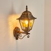 Halla vägglampa utomhus Antik, Guld, Svart, 1-ljuskällor