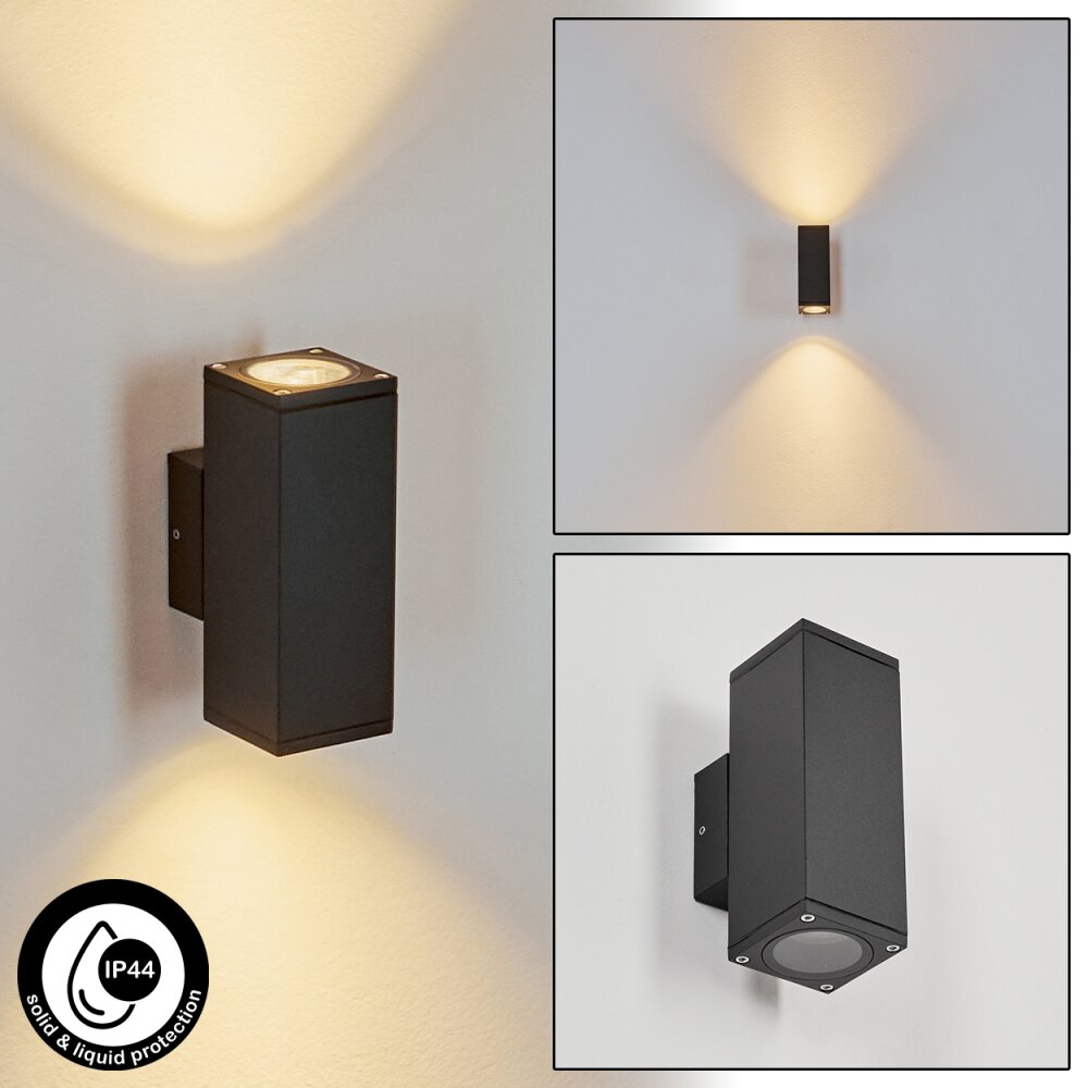 Kastari vägglampa utomhus, Up & Down Lampa Antracit, 2-ljuskällor main product photo