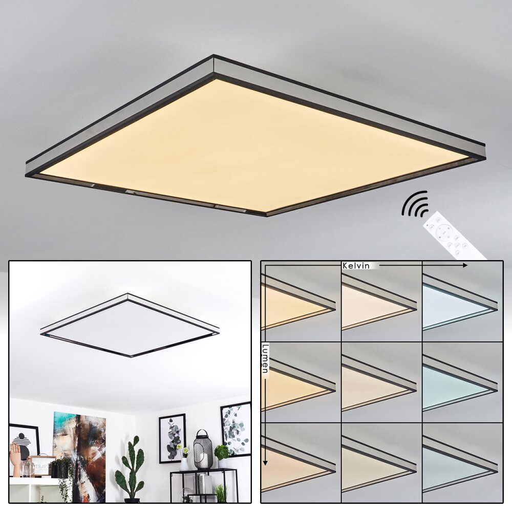 Nabbas Taklampa, Panel LED Svart, 1-ljuskällor main product photo