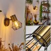 Bardhaman Vägglampa, Väggspotlight Svart, 1-ljuskällor
