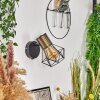 Bardhaman Vägglampa, Väggspotlight Svart, 1-ljuskällor