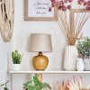 Stampa Bordslampa Brun, träoptik, 1-ljuskällor
