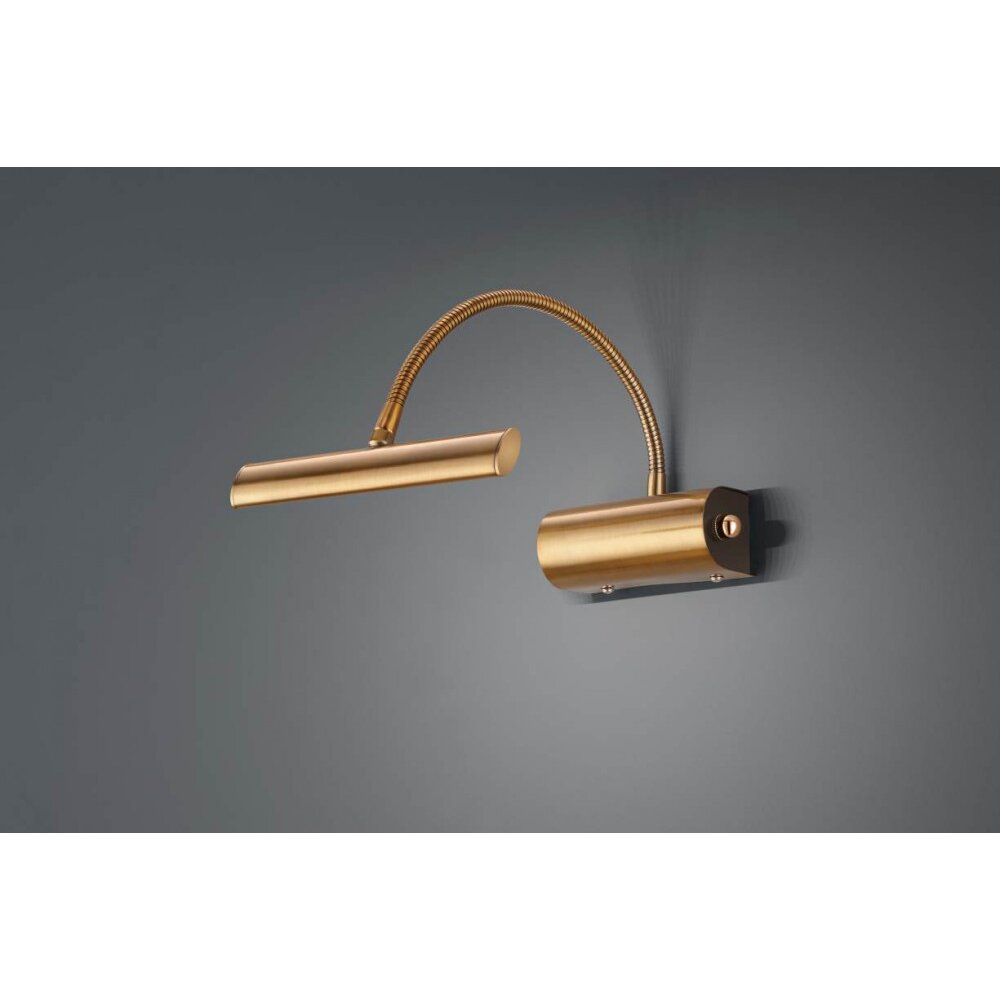Trio CURTIS Vägglampa LED Mässing, 1-ljuskällor main product photo