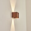 Tamarin vägglampa utomhus, Up & Down Lampa, Vägglampa LED Antracit, Brun, träoptik, 1-ljuskällor
