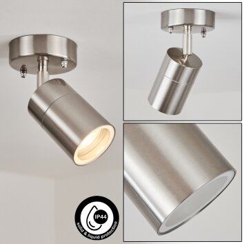 Corneda Taklampa för utomhusbruk, vägglampa utomhus, Taklampa Färg i rostfritt stål, 1-ljuskällor