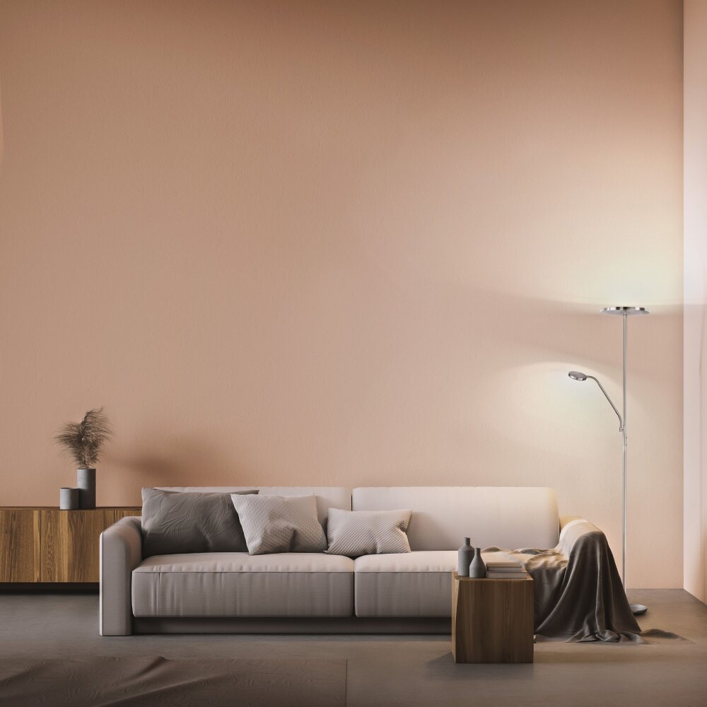 FHL easy Fabi Golvlampa, strålkastare, Golvlampa LED Nickel matt, 1-ljuskällor main product photo
