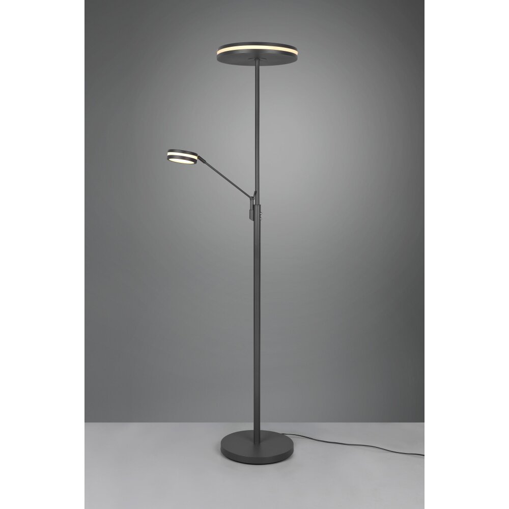 Trio Lampor Franklin strålkastare, Golvlampa LED Antracit, 2-ljuskällor main product photo