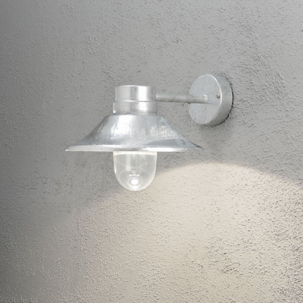Konstsmide Lampor Vega vägglampa utomhus LED Galvaniserad, 1-ljuskällor main product photo