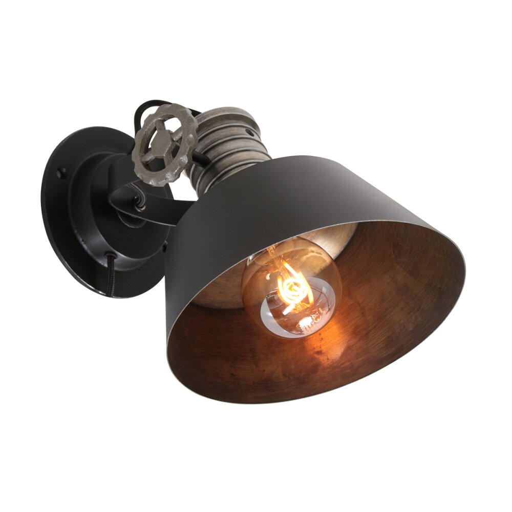 Steinhauer Sprocket Vägglampa Svart, 1-ljuskällor main product photo