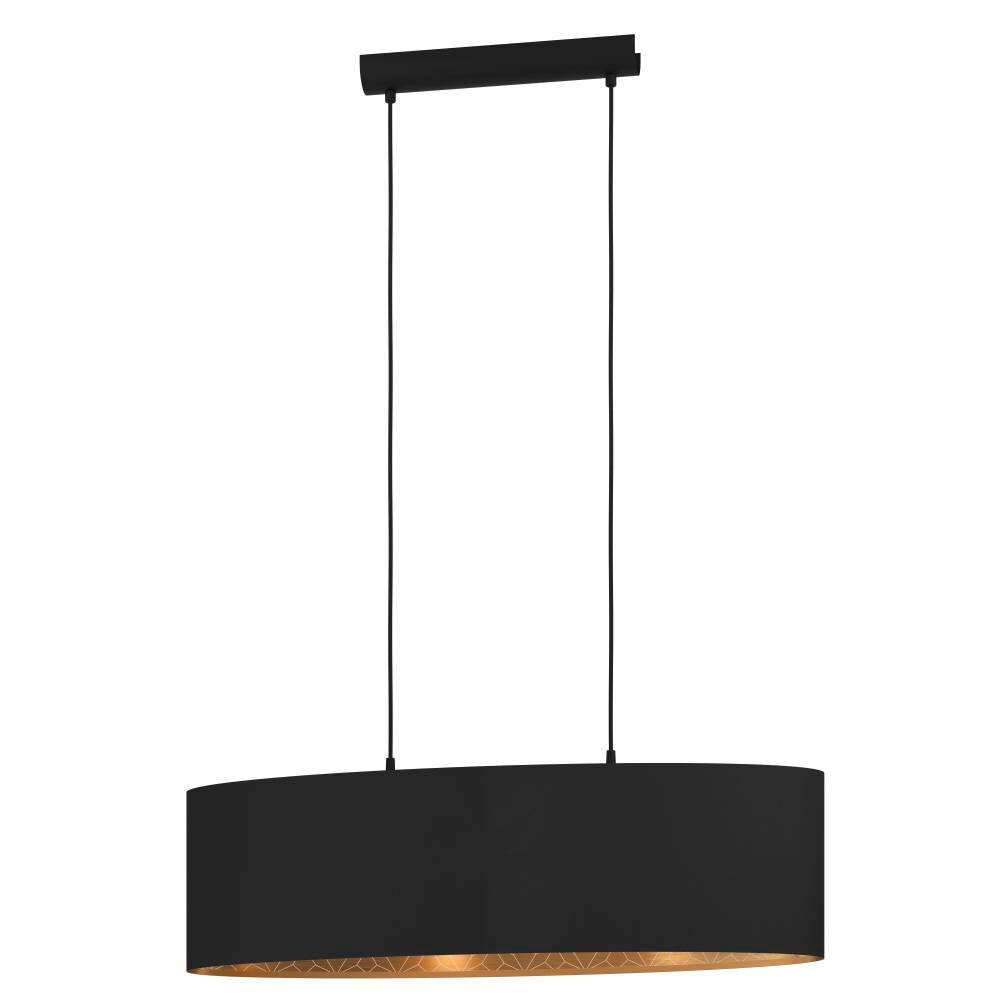 Eglo ZARAGOZA Pendellampa Svart, 2-ljuskällor main product photo