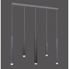 Paul Neuhaus Lampor PURE-GEMIN Pendelbelysning LED Aluminium, Svart, 5-ljuskällor