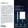 Paul Neuhaus Lampor PURE-MIRA Vägglampa LED Aluminium, 1-ljuskällor, Fjärrkontroll