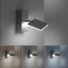 Paul Neuhaus Lampor PURE-MIRA Vägglampa LED Aluminium, 1-ljuskällor, Fjärrkontroll