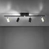 Paul Neuhaus Lampor PURE-MIRA Taklampa LED Svart, 4-ljuskällor, Fjärrkontroll