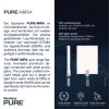 Paul Neuhaus Lampor PURE-MIRA Taklampa LED Svart, 4-ljuskällor, Fjärrkontroll