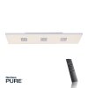 Paul Neuhaus Lampor PURE-NEO Taklampa LED Aluminium, 3-ljuskällor, Fjärrkontroll