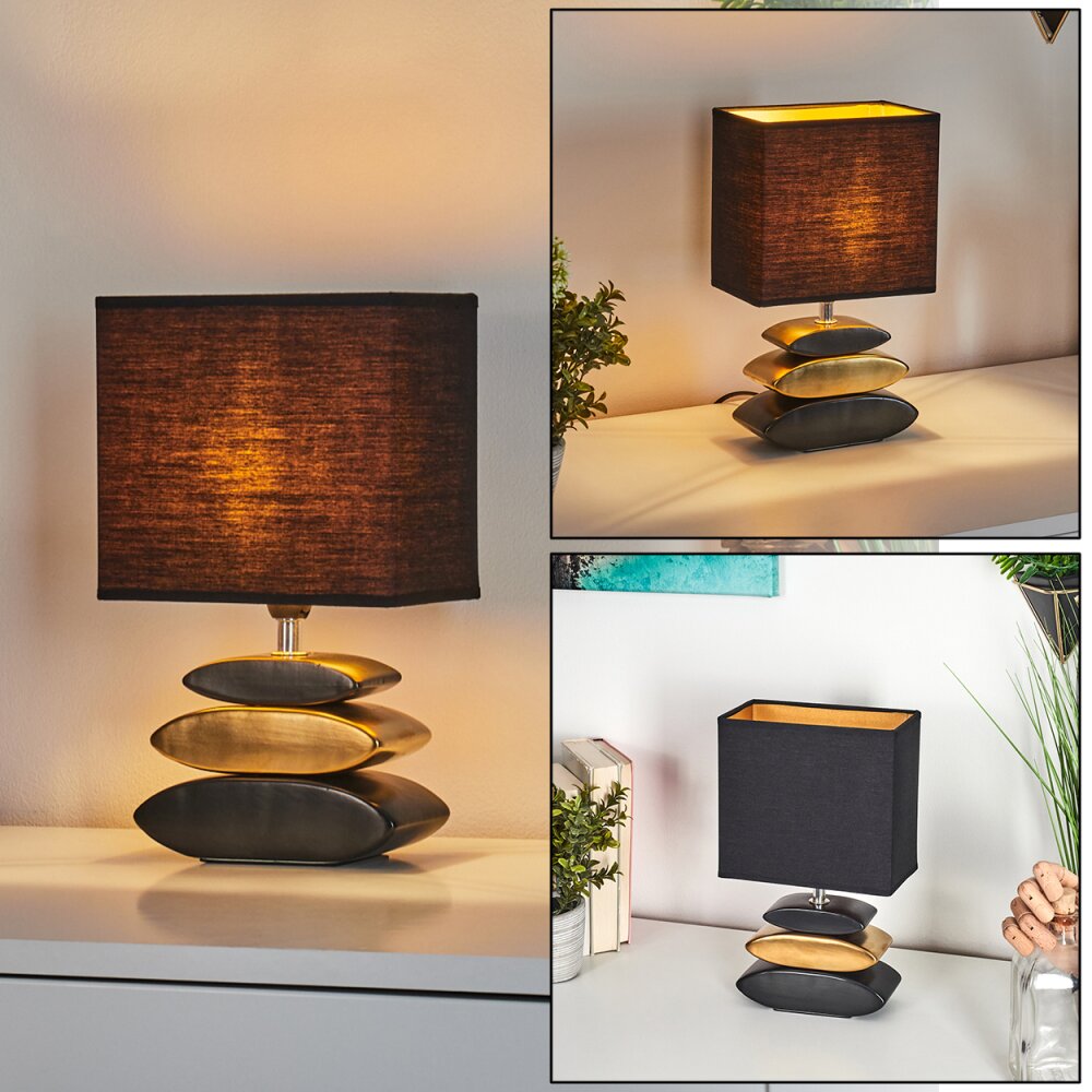 Berghamn Bordslampa Krom, Guld, Svart, 1-ljuskällor main product photo