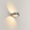 Azervadinha vägglampa utomhus, Up & Down Lampa, Vägglampa LED Silver, 1-ljuskällor